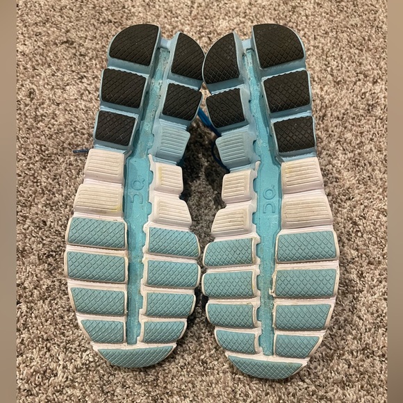 On-Running Women's Cloud Flow Blue/Haze Running Shoes - Size 8 - Picture 7 of 7